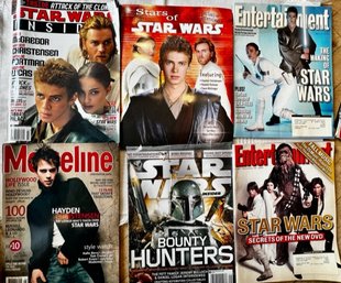 6 Various Magazine All Relating To Star Wars  With Extra Mag From The Stars Of Star Wars!