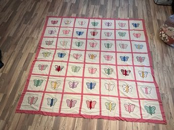 Butterfly Quilt 7 X 7 Squares84 X 86' (#44)