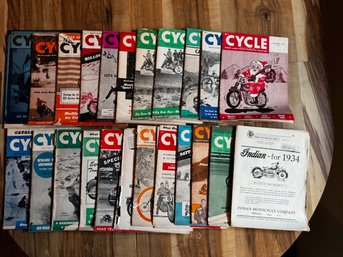 28 Issues Multi Years 30's - 50's  Group Of Cycle Magazine