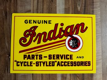 Indian Motorcycle Metal Sign IMW