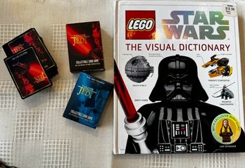 LEGO Star Wars The Visual Dictionary Like New 2 Young Jedi Collectible Cards And A LOAD Of Loose Cards!