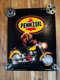 1994 Harley Davidson And Penzoil Poster