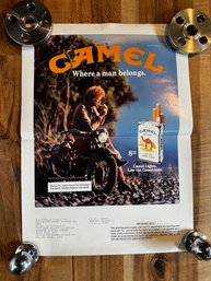 Camel Ad Where A Man Belongs Advertising Campaign Media Poster