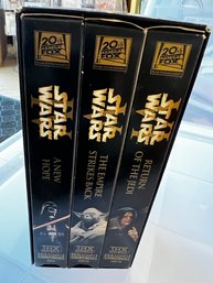 Star Wars Trilogy  VHS 2000   A New Hope, The Empire Strikes Back And Return Of The Jedi