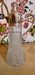 Crystal And Silver Plated Carafe