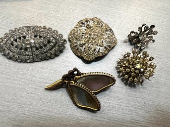 Group Of Vintage Pins One By Robert, As Is