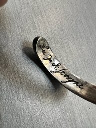 Engraved Silver Bracelet French 16-26-1696
