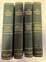 4 Volumes ICS Mathematics, Mechanics, Railways And Alternate Currents Engineering 1904