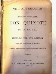 Don Quixote De La Mancha Franklin Edition 1888 Bu Miguel De Cervantes Saavedra