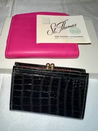 2 New Wallets Black Is St Tomas Both Leather