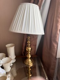 A Pair Of Brass Table Lamps