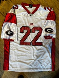Unused University Of Georgia Football Jersey, Size Large No. 22