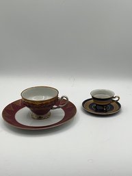 A Pair Of Epic Tea Cups Echt Kobalt Jimenau And Weimar