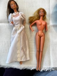 2 Vintage Barbie Dolls By Mattel
