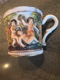 Fabulous Capodimonte Mustache Cup