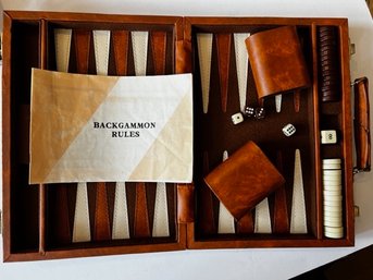 Travel Backgammon Set With Instructions