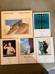 5 Tudor Publishing Art Books Feininger, Vasarely,  Manet, Magritte And Ernst