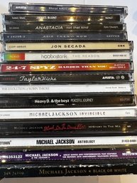 16 CD's Michael Jackson, James, Blunt, Anastacia, Jon Secada, Styx, Etc