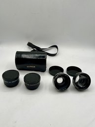 Rokinon And Bower Wide Angle And Telephoto Lenses With Cases