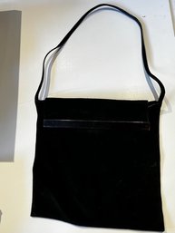 Vintage Gucci Suede And Leather Shoulder Bag