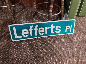 Double Sided Street Sign Lefferts Pl