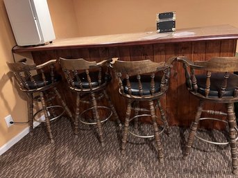 A Great Group Of Vintage Bar Stools (4 )