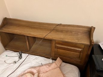 MCM Headboard Single Bed Solid Wood