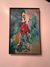 Dan Blanchard The Jockey Acrylic On Canvas