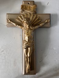 Brass Tone Cross Approx  10