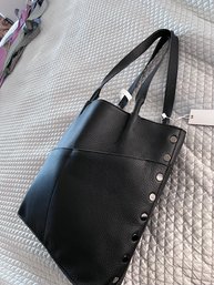 A NEW Hammitt Tote Bag Black Leather