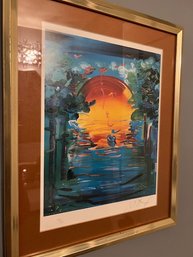 Framed Signed And Numbered Peter Max Limited Edition Lithograph