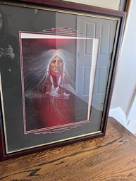 Framed Frank Howell 'sage Fire' Signed And Numbered ( Under Matting) Lithograph