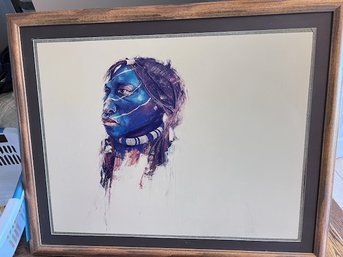 Large 30 X 40' American Indian Framed