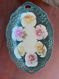 Antique Oval Porcelain Dish Made In Germany