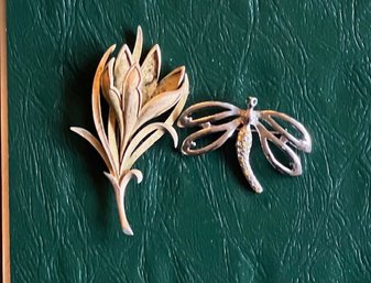 A Pair Of Vintage Brooches