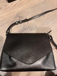 Gianni Chiarini Black Leather Shoulder Bag Made In Italy MINT