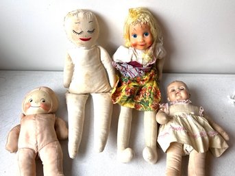 Group Of 4 Vintage Dolls