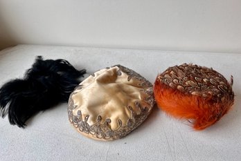 Group Of 3 Vintage Hats Including One From Lord And Taylor