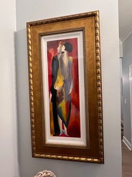 Linda Le Kniff Framed Serigraph 2 Women