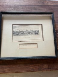 Old New York Engraving Framed