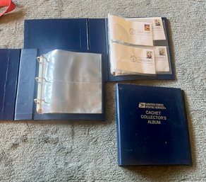 A Group Of Three USPS Cache Collector's Albums One With First Day Covers