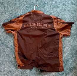 Harley Davidson Motor Clothes Short Sleeve Shirt Size Large