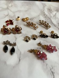 Multi Colors Rhinestone And Crown Earrings!