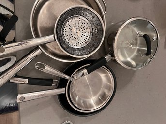 Group Of Cuisinart And Il Mulino Pots And Pans