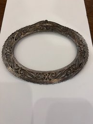 Silver Oval Frame, Approx 4 X 5