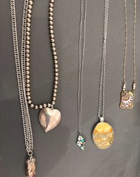 5 Fantastic Necklaces, Some Sterling Silver