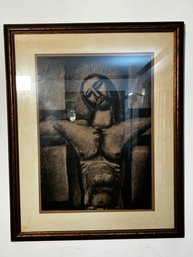 Rouault  Guerre Et Miserre ~ 1948 Drypoint Jesus Approx 22 X 28  Framed