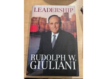 Leadership IBM Rudy Guiliani Signed Book First Edition