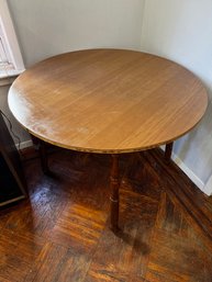 A 1970's Round Laminate Table  ( Needs New Edging)