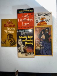 Group Of 5 Paperbacks Including Dr Zhivago, Rendezvous With Destiny Etc